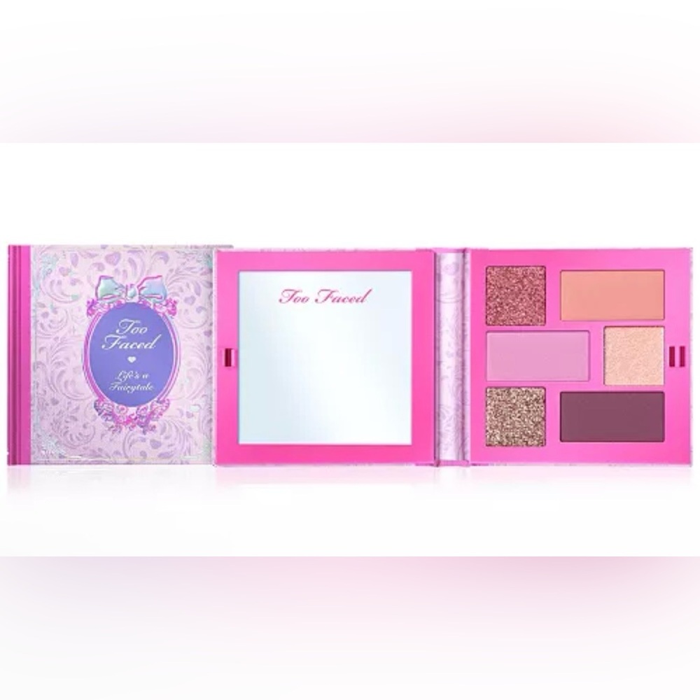 Too Faced Pink Eyeshadow Compact with Shimmer Rose & Pale Pink
